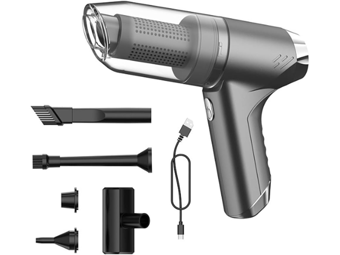 Lurelia Aspirador Portátil Sem Fios Para Carro, 3 Em 1, 12000 Pa, 120 W, 35500 Rpm, Usb