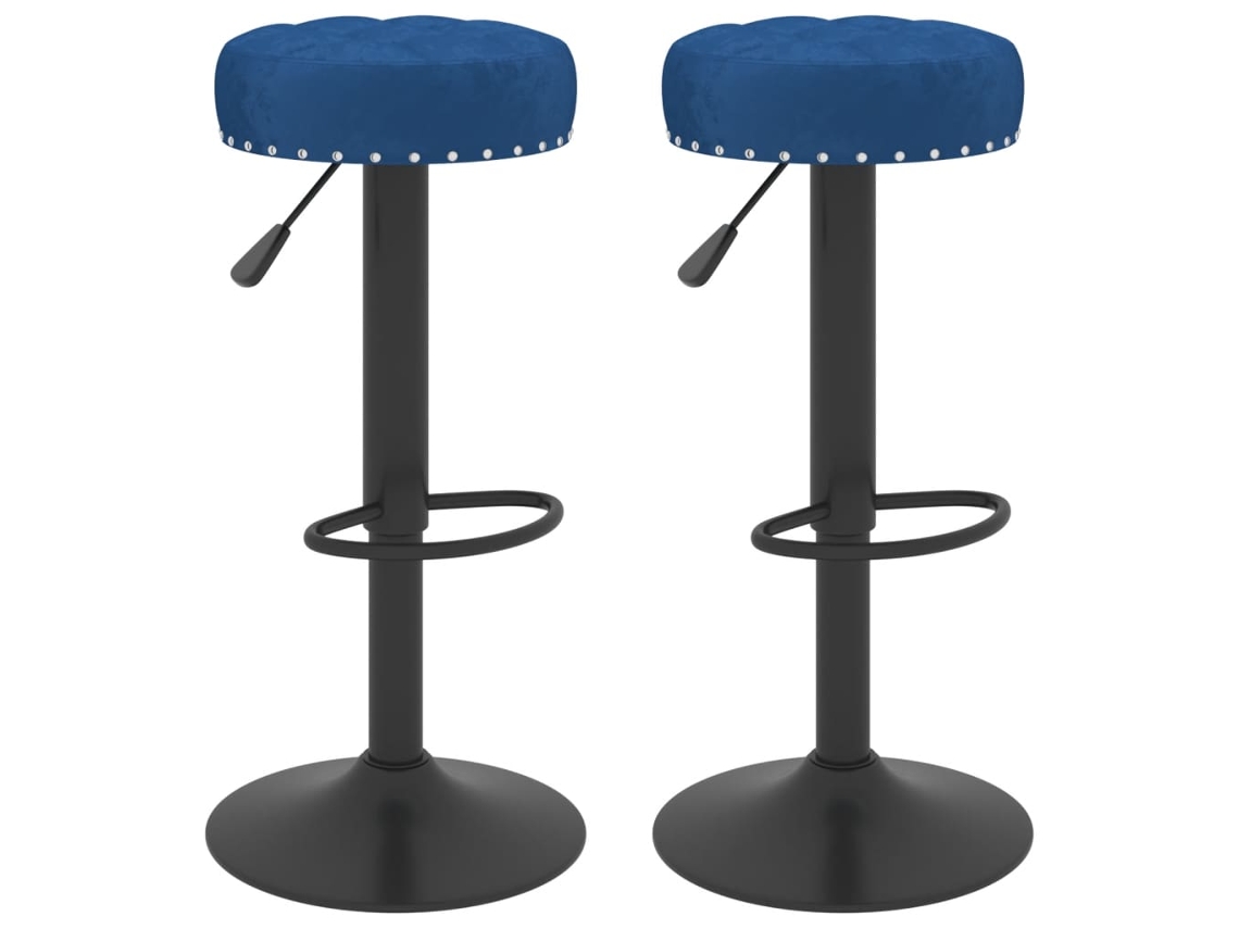 Bar Stool, Bar Stools Vidaxl Azul Veludo (n/a)