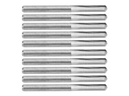 Laxiscreed Pack De 10 Fresas De Carvã O Tungsténio 3.175mm Para Cnc, Acabamento A 90° E 0.3mm
