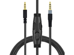 Cabo De Extensão Trançado Para Fone Ouvido Hyperx Cloud Com Controle Volume E Função Mudo