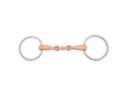Bridões Articulados Duplos Brigadeiro Cuprion 18 Mm Dourado 12.5 Cmbr