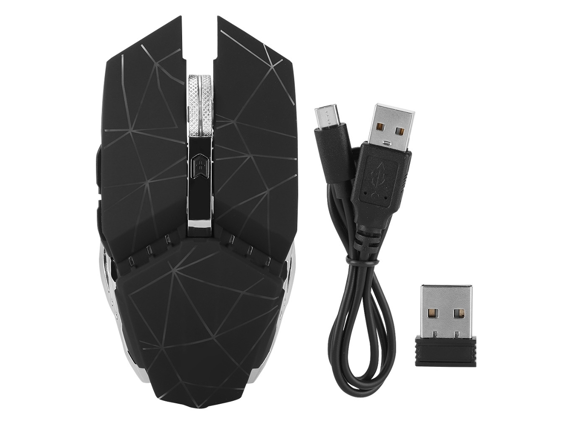 Rato Sem Fio LAXISCREED 2.4ghz 7 Cores Luz Respirante