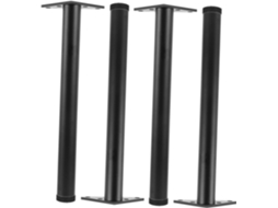 Conjunto De 4 Pés Alumínio Para Móveis, Ideais Para Mesa De Centro, Sofá Ou Cômoda Substituição Dos Pés De Metal Preto