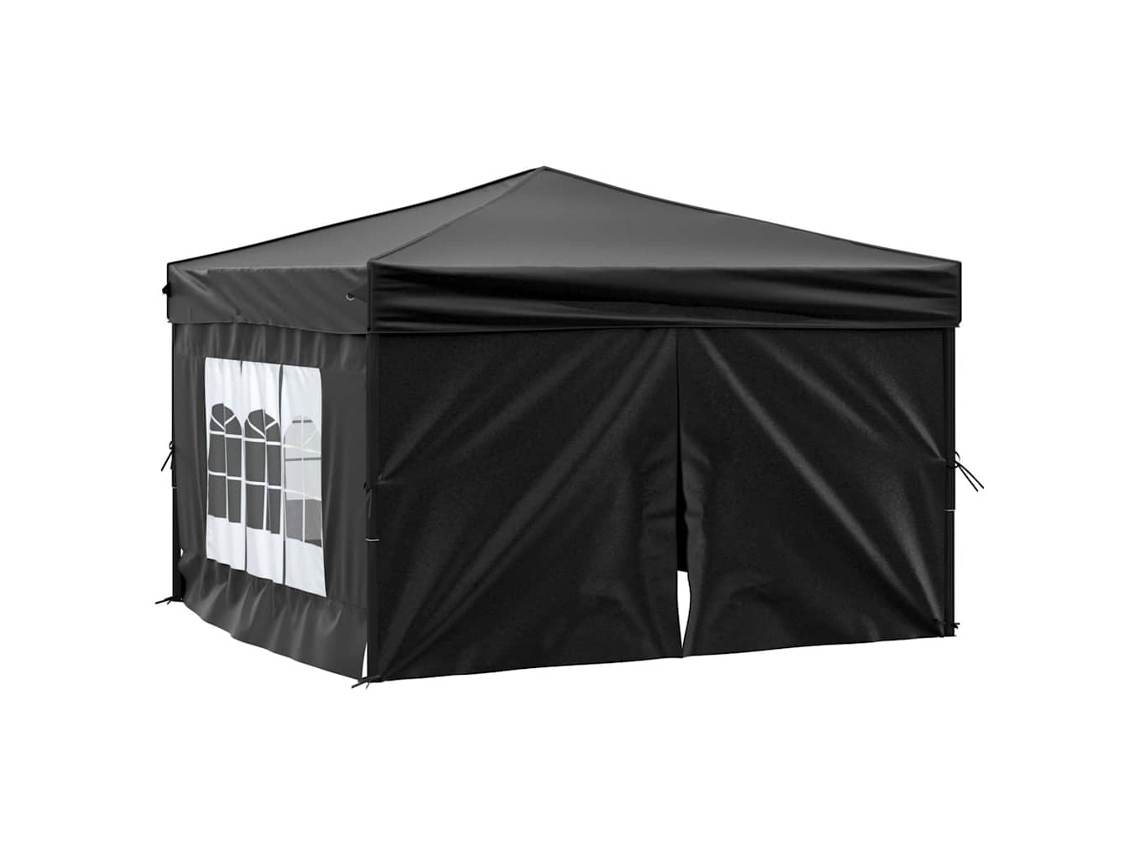 Party Tent, Party Tents Vidaxl Preto Tecido (3 X 3 M)