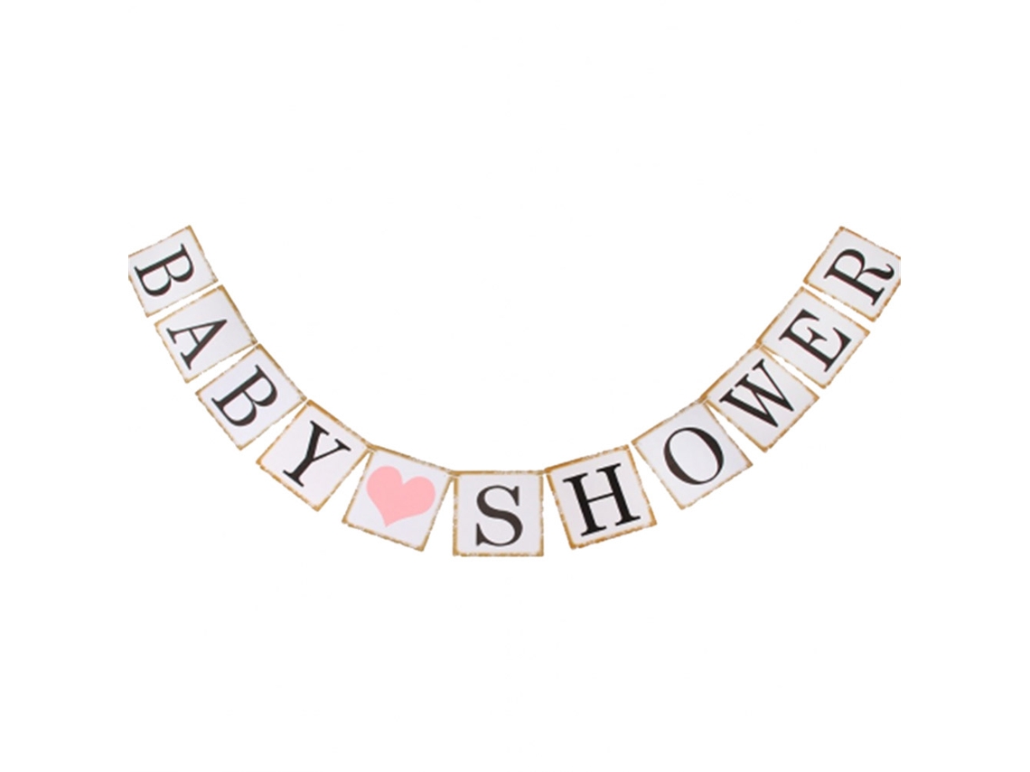 Conjunto de 11 Letras para Baby Shower LAXISCREED, Decoração Festa com Bandeiras de Papel