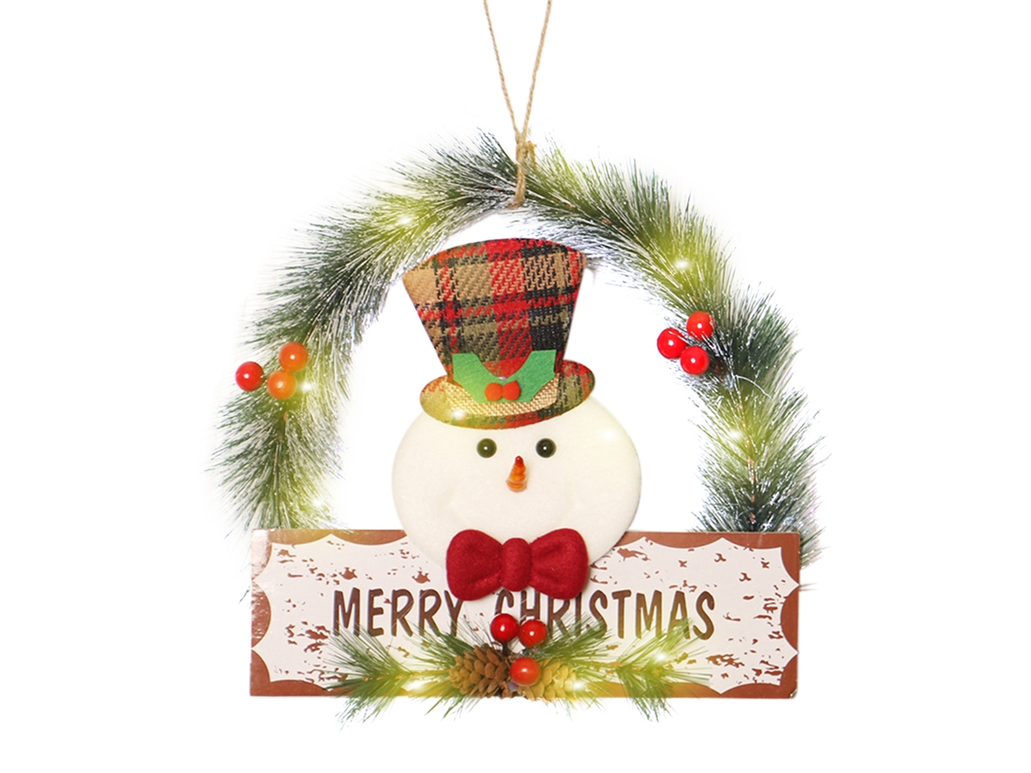 Plaque de Natal para Idosos com Boneco de Neve, PVC LAXISCREED