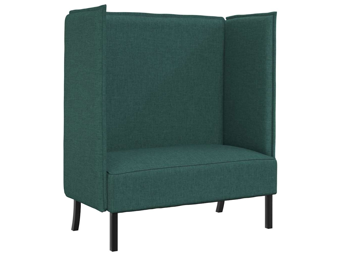 Maison Exclusive - Sofá De Encosto Alto 101cm Verde-escuro Tecido