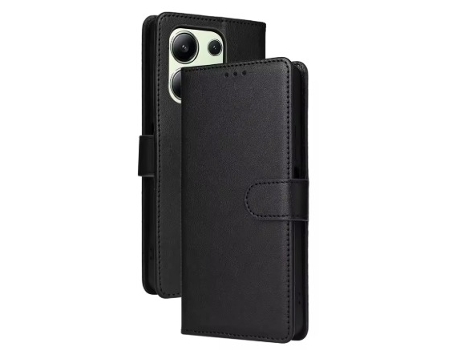 Capa Smartphone para Xiaomi Redmi Note 13 Versão 4G LUX Pele Preto