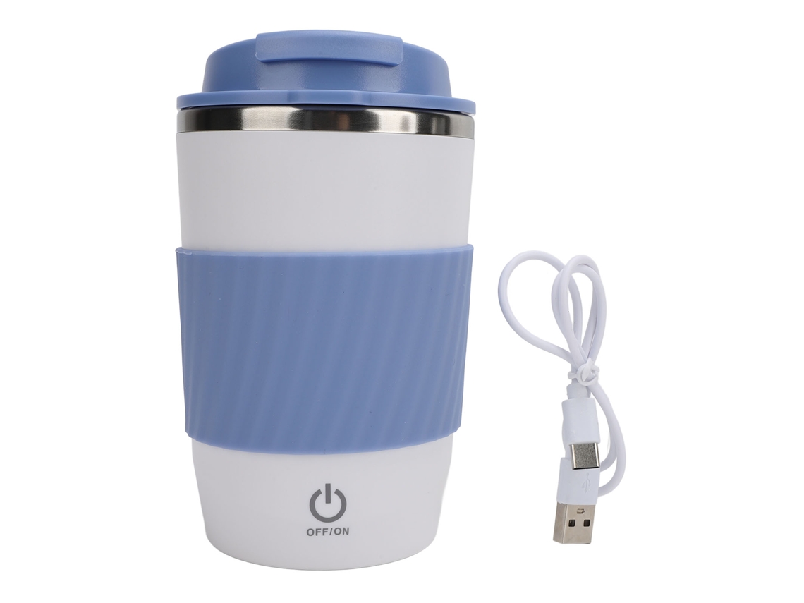 Caneca de Café Recarregável 350ml LAXISCREED, Automática e Mistura Automática, Azul