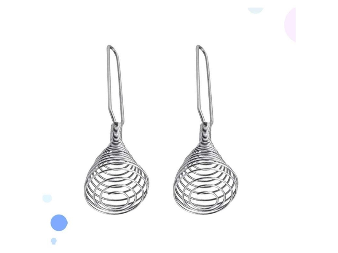 2 Batidoras De Huevos Manuales De Acero Inoxidable Para Mezclar, Batir Y Licuar En Cocina