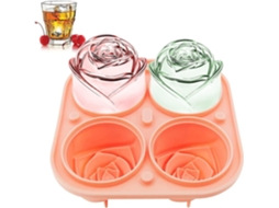 Moldes de Gelo em Forma de Rosa de 2,5 Polegadas com Bico Integrado para Whiskey Cócteis Bebidas