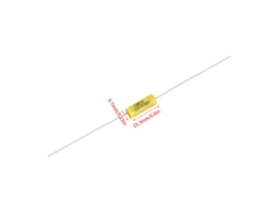 Capacitor Axial Em Poliéster Laxiscreed 630v Ideal Para Eletrónica E Rádios