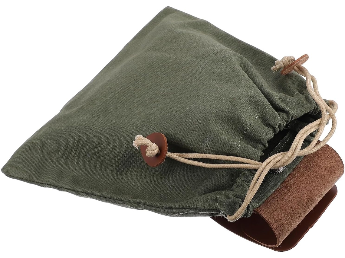 Conjunto De Ferramentas Para Colheita De Jardim Com Alça De Ombro Leve Em Lona E Couro, Cor Banana.