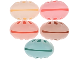 Caixa Organizadora De Cosméticos De Silicone Com 5 Peças, Estojo Compacto E Ventilado Para Organizar Seus Produtos De Beleza.