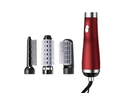 Escova de Cabelo 3 em 1 com Ar Quente, Secador, Modelador e Alisador de Cachos, com Íons Negativos, Plugue Europeu 220v. TAISHENGDA
