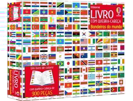 Livro Bandeiras Do Mundo - Livro Com Quebra Cabeca - Usborne De Diversos (português Do Brasil)