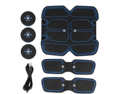 Lurelia Estimulador De Glúteos Estimulador Muscular Abdominal Ems, Cinto Recarregável, Azul, Adesivo De Massagem Para Exercícios De Fitness