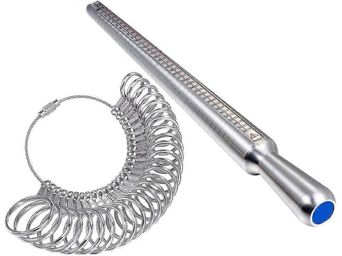 Medidor De Dedo Anel Conjunto Metal Para Medição De Anéis