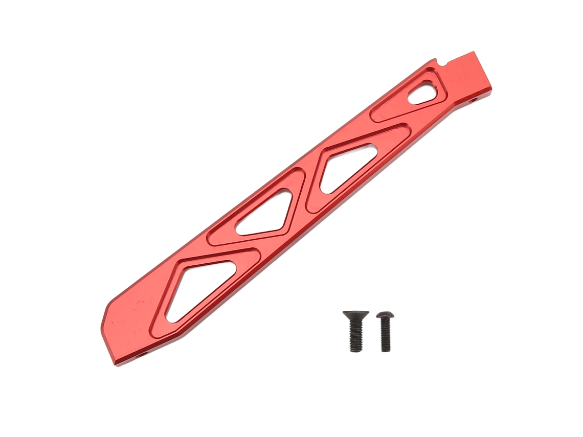 Mali suporte de Chassi Frontal de Liga de Alumínio para Carros Rc Arrma 1/7 1/8 Vermelho