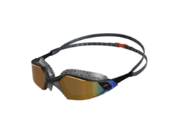 Óculos de Natação AQUAFORGE Aquapulse Pro Mirror Unissex, Preto/Dourado