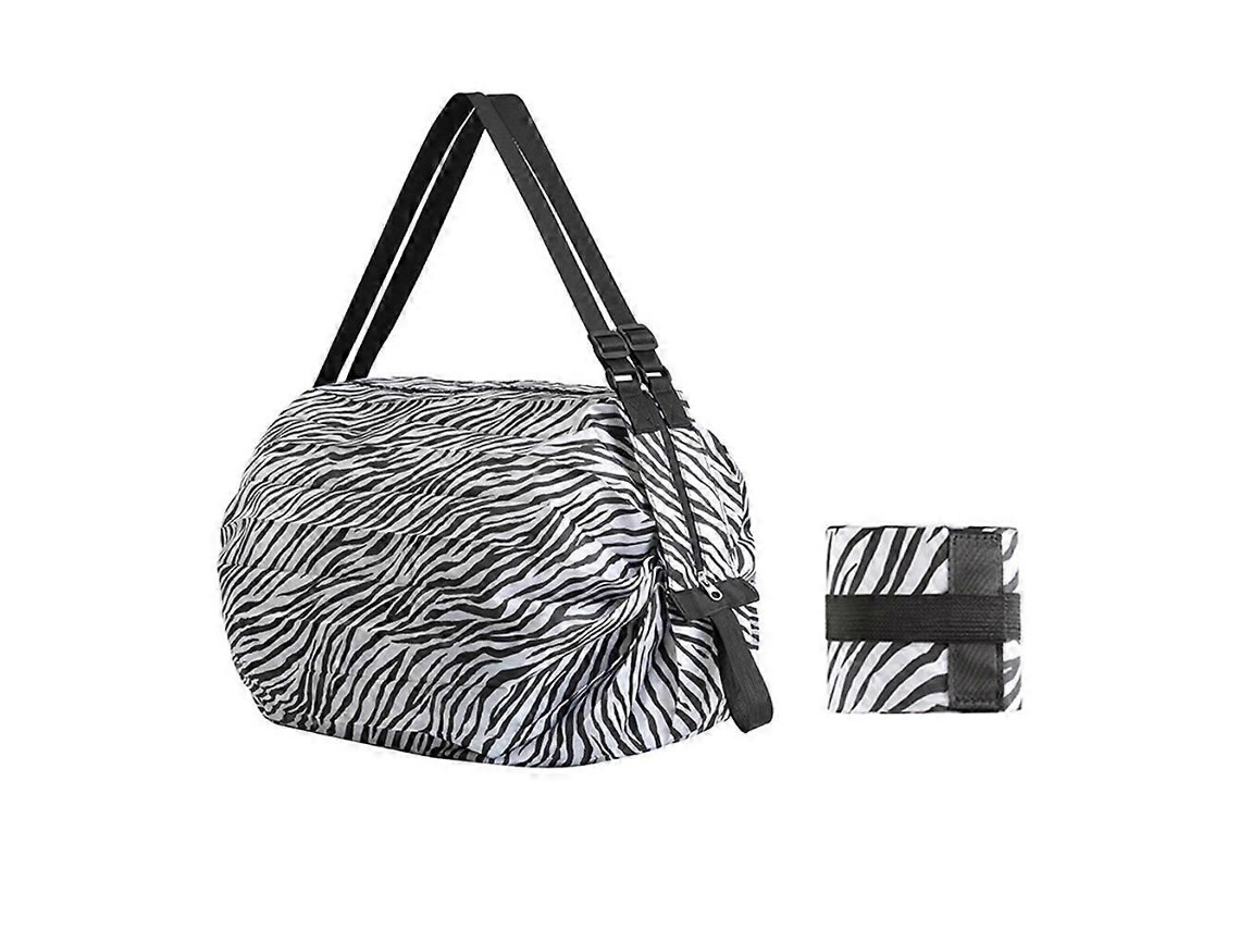 Sacola de Compras Dobrável Grande, Ecológica, Reutilizável, Portátil, para Viagens, Supermercado, Bol Sa Ombro Única, Bolsa Bolso GOKOCO
