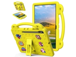 Capa Para Tablet Infantil Em Eva Compatível Com Samsung Galaxy Tab S10 Fe+, Com Suporte Integrado.