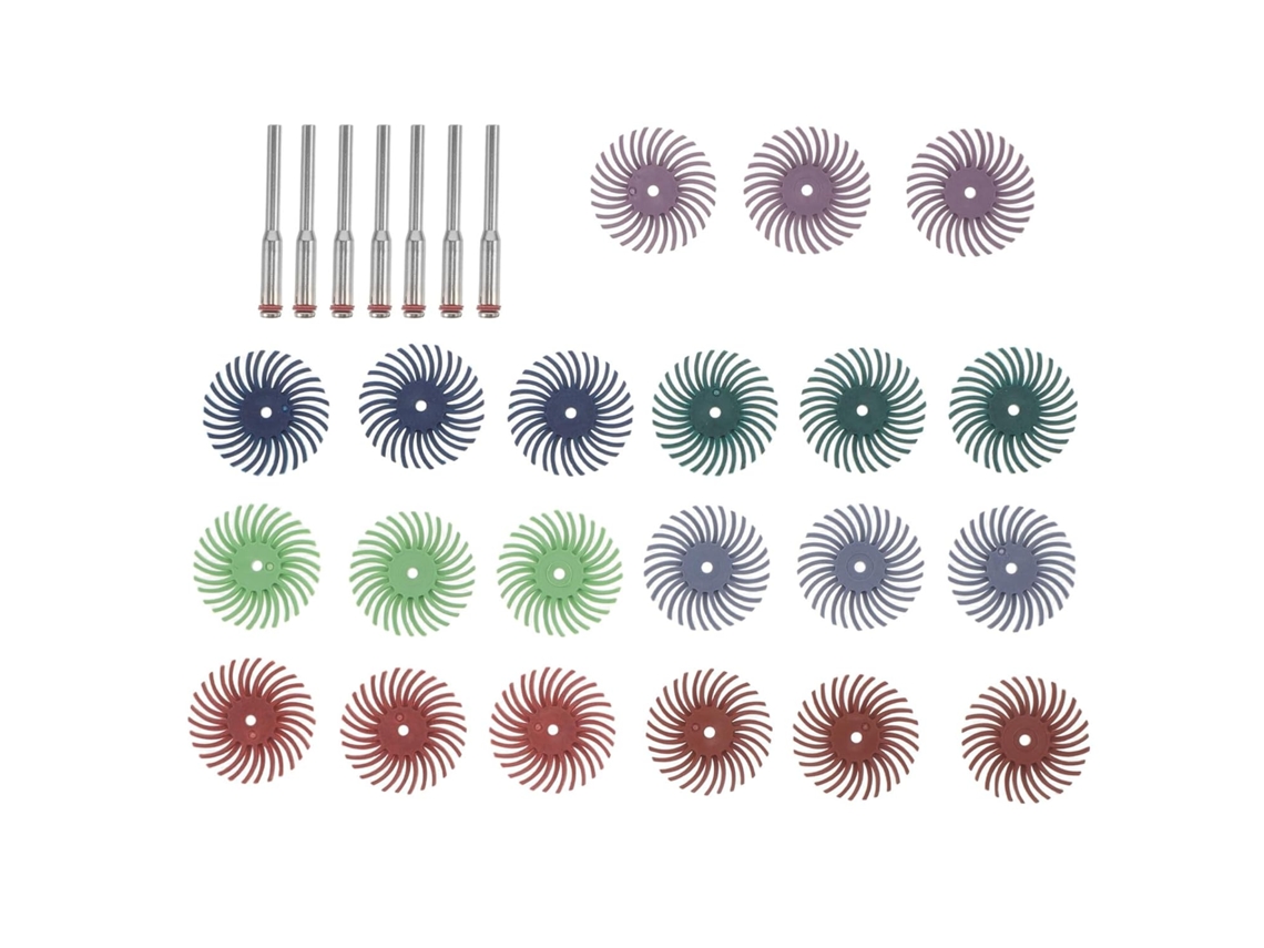 Escova De Polimento Radial 1 Polegada Com Haste 3mm