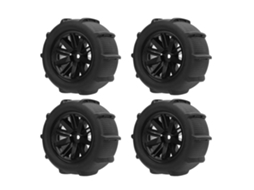 Mali pneus de Praia para Carro Rc 4pcs Rodas de Deserto em Borracha Plástico para Wltoys 144001 1/14 1/16