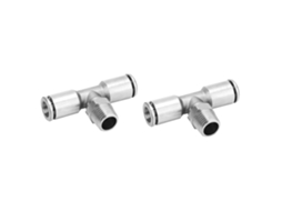 Laxiscreed Conector Pneumático 3 Vias Em Cobre Niado 8mm Com Rosca Bspp Para Conexões Rápidas