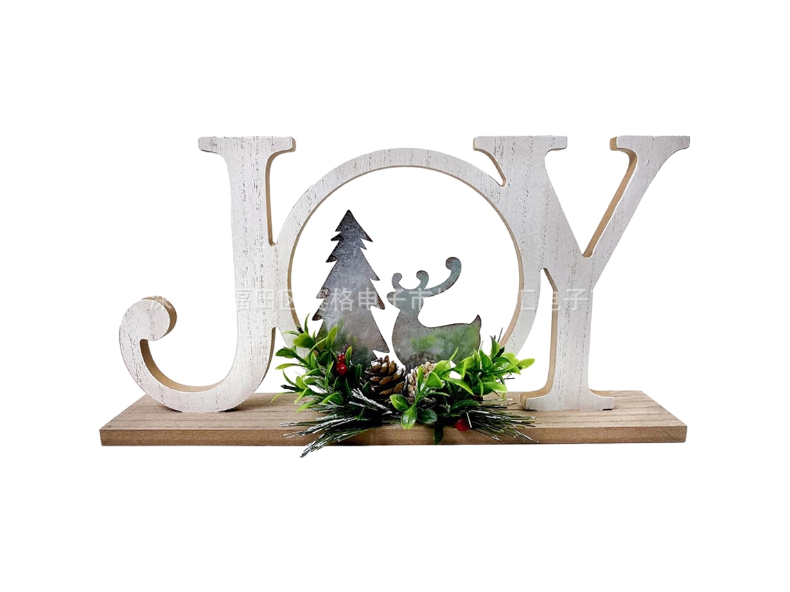 Laxiscreed Decoração De Natal Em Madeira Com Luzes Led Para Mesa E Interior