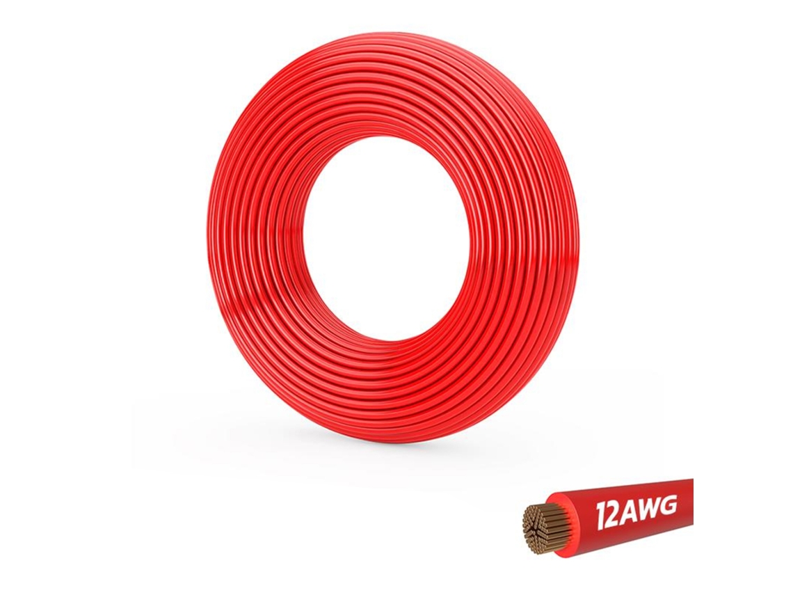 Cabo Vermelho 12 Awg - 5m