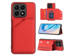 Capa Para Celular Honor X8a Com Detalhes Em Pu, Tpu E Pc, Com Slots Para Cartões E Toque Aveludado.