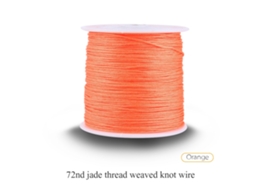 Laxiscreed Fio De Nylon 100m X 0.8mm Para Macramê E Shamballa Na Cor Laranja