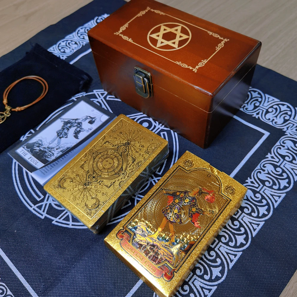 Cartas De Tarô, Prensadas A Quente Em Pvc, Impermeáveis E Resistentes Ao Desgaste, Para Jogos De Adivinhação.