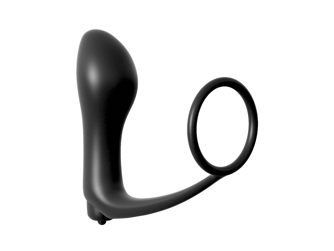 Anel Peniano Assgasm Com Plug Anal Vibratório