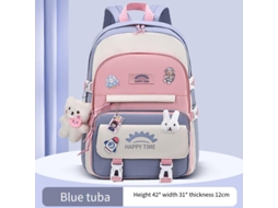 Bolsa Grande Rosa Azul 42 * 31 * 12cm
