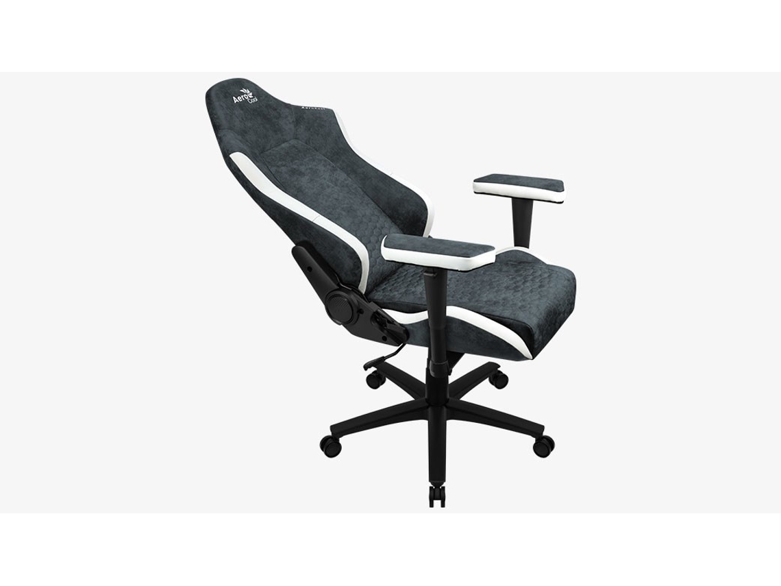 Cadeira de jogo universal Crown Aerosuede com assento acolchoado azul, aço Aerocool