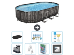 Bestway Piscina Bestway Power Steel Oval - 610x366x122 Cm - 8-peças S581