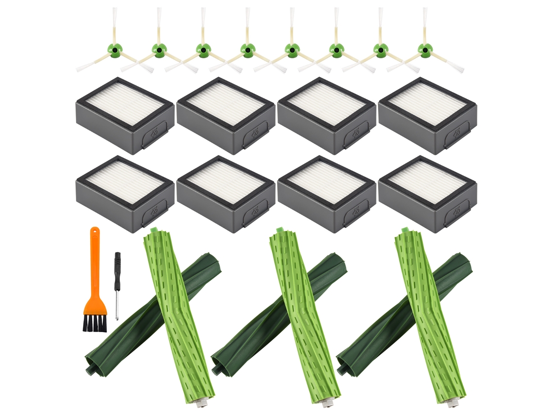 Escova Rotativa com Filtro Hepa para Aspirador Robô Das Séries I7, E5, E6 e I3, Peças de Reposição e Acessórios BRILVIBERA