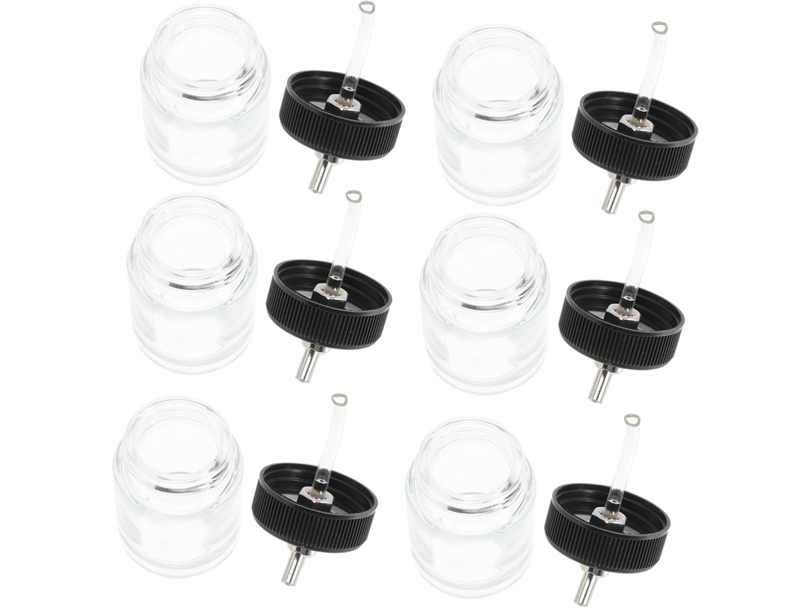 De 10 Frascos De Vidro Para Tinta Aerográfica, Dispensadores E Organizadores