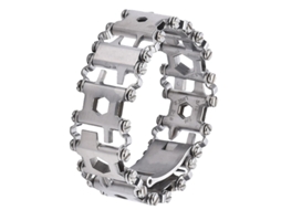 Pulseira Multiferramenta 29 Em 1, Pulseira De Reparo Multifuncional, Prata Metálica