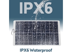 Primerox painel Solar Portátil 8w 5v Monocristalino 19% Eficiência Ipx6 Carregador Type c