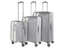 Conjunto de Malas DKNY DKNY-408 Instinct Tempestade Cinza Semi Hard Shell Set 46 5X78X28 Cm
