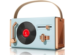 Alto Falante Bluetooth Retrô Pequeno E Portátil Adequado Para Decoração De Quartos E Escritórios Azul Yizhood