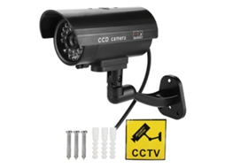Câmera Bullet De Led Simulada Mr-2600 (com Flash, Duração De Bateria De 3 A 6 Meses)