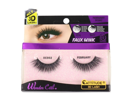 Pestanas Postiças EBIN NEW YORK Wonder Cat February (Preto)