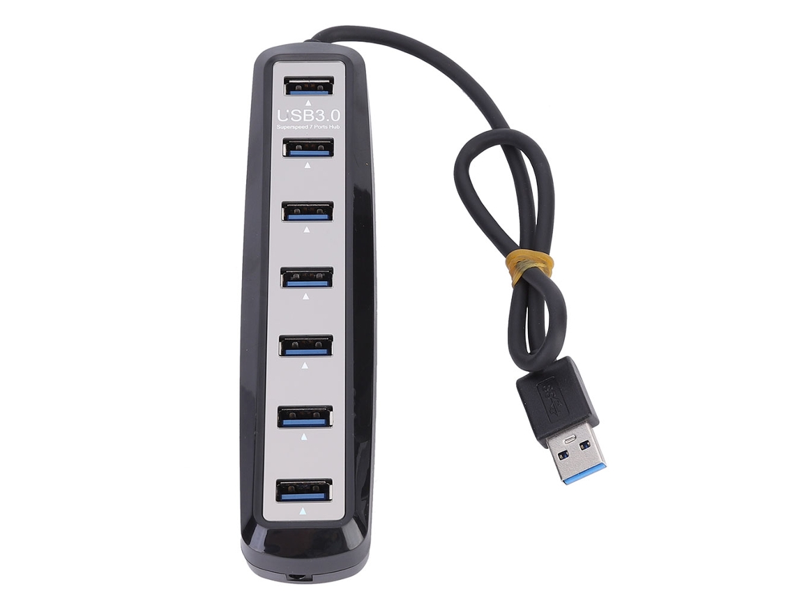 Adaptador Hub USB (Alta Velocidade 3.0, Expansão de 7 Portas)