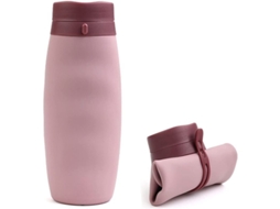 Garrafa de água colapsível NOVA LINE portátil de silicone sem BPA, anti vazamento para esportes e viagens