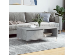Vidaxl Mesa De Centro 90x60x35 Cm Derivados Madeira Cinzento Cimento