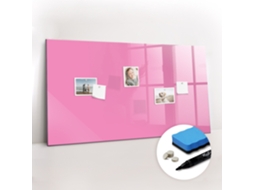Quadro Magnético Decorativo Cor Rosa Para A Cozinha Espelharte (120x60 Cm)